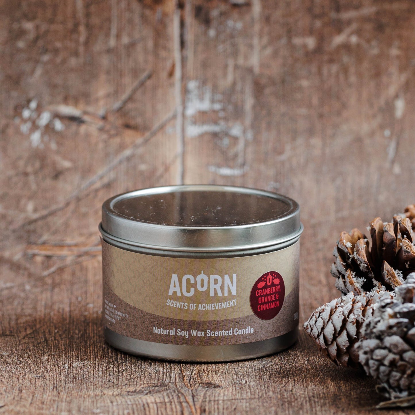Cranberry, Orange & Cinnamon - Soy Candle Tin
