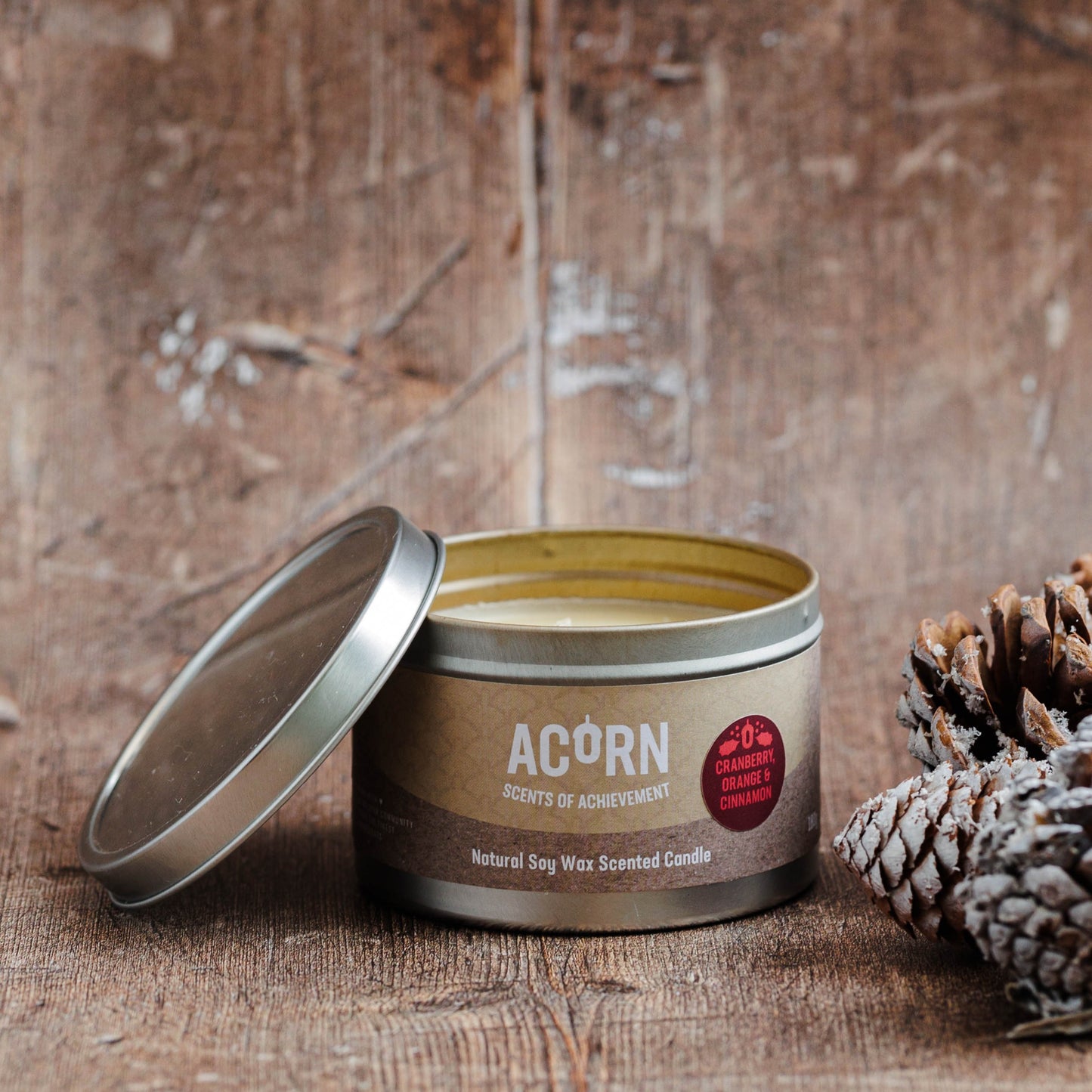 Cranberry, Orange & Cinnamon - Soy Candle Tin