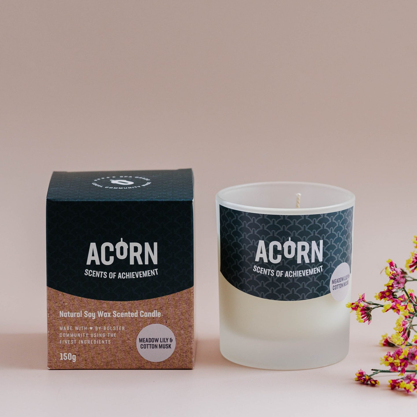 Meadow Lily & Cotton Musk - Soy Candle Jar