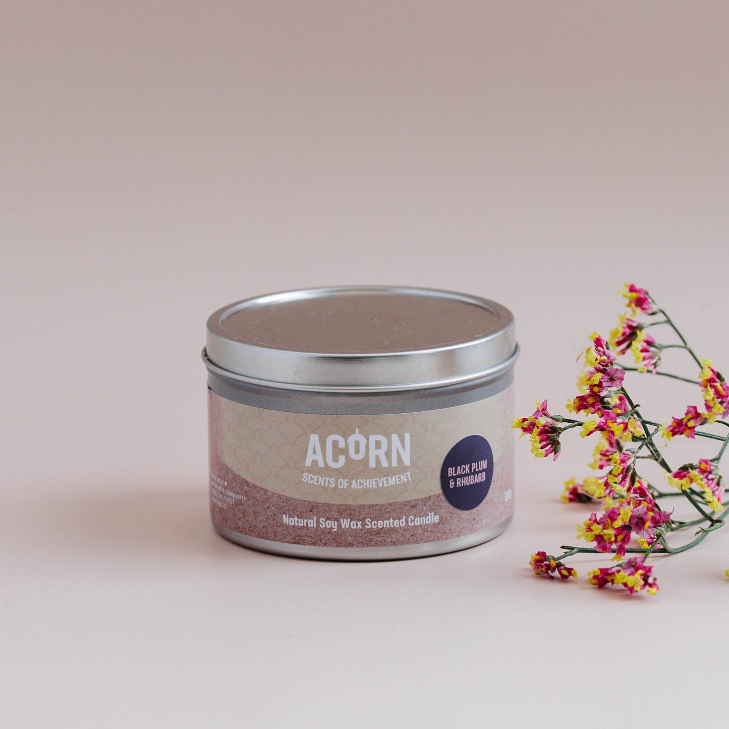 Black Plum & Rhubarb - Soy Candle Tin