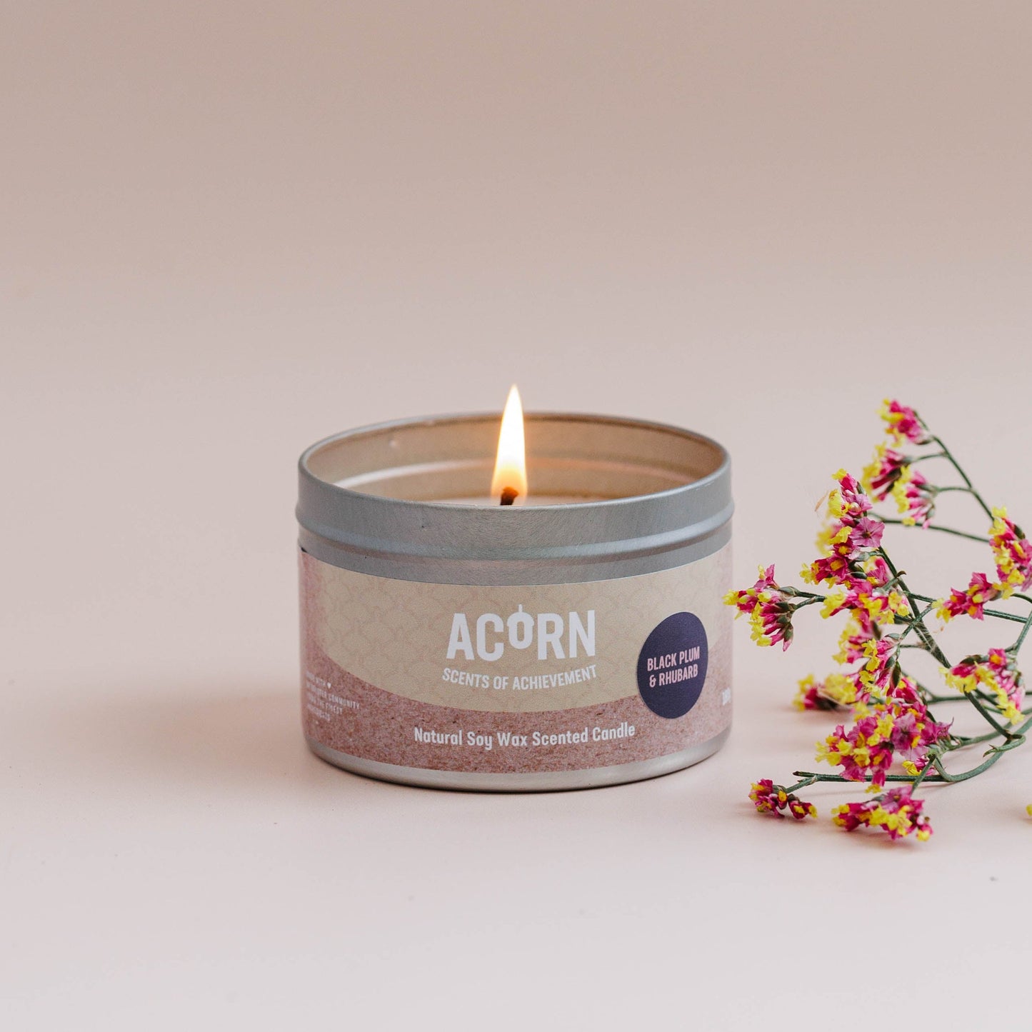 Black Plum & Rhubarb - Soy Candle Tin