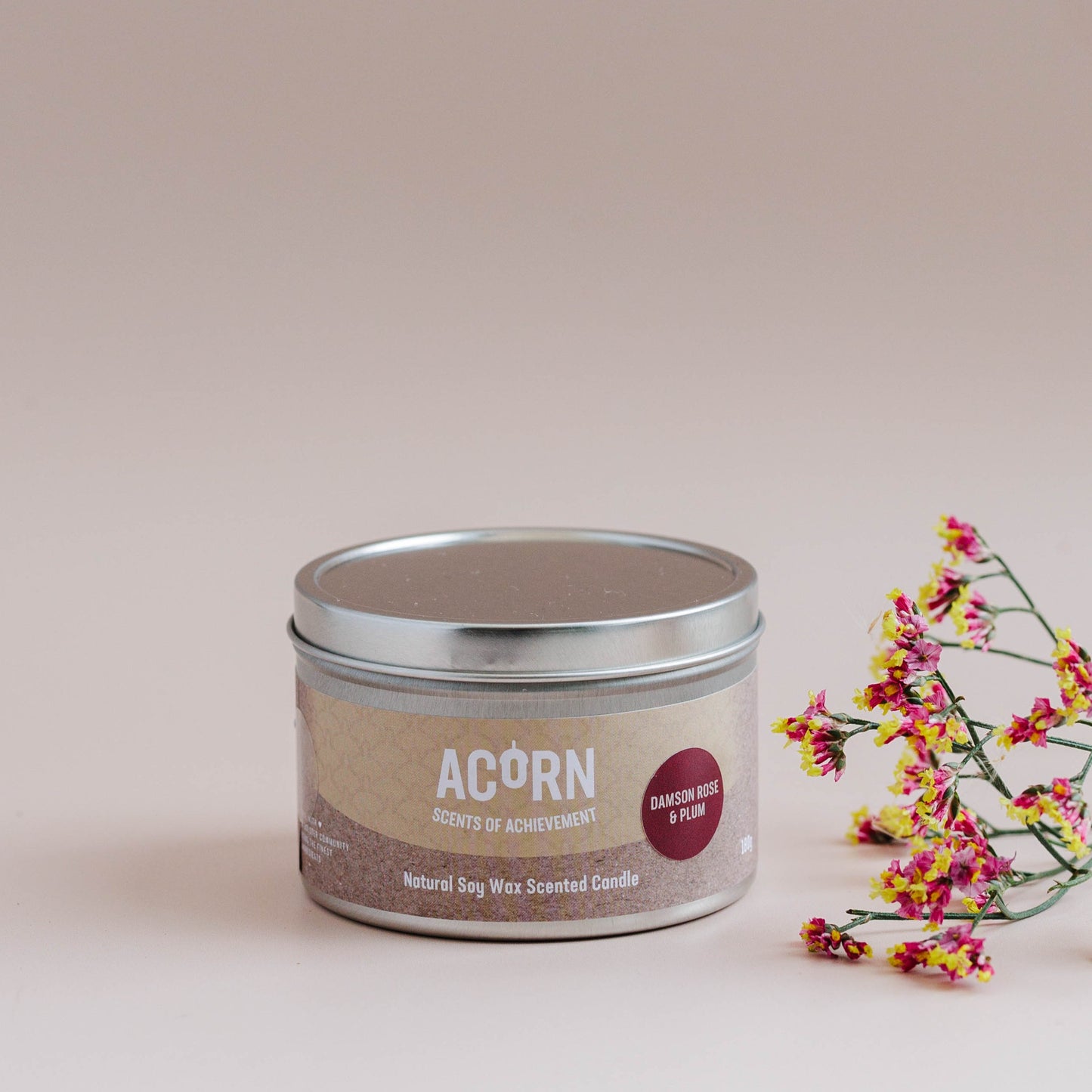 Damson Rose & Plum - Soy Candle Tin