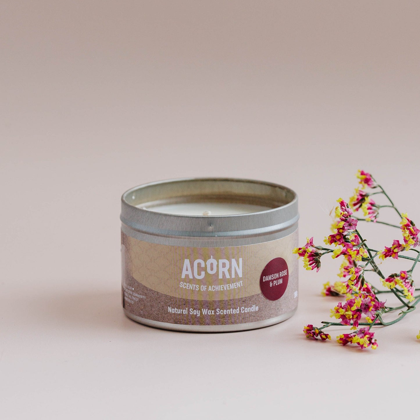 Damson Rose & Plum - Soy Candle Tin