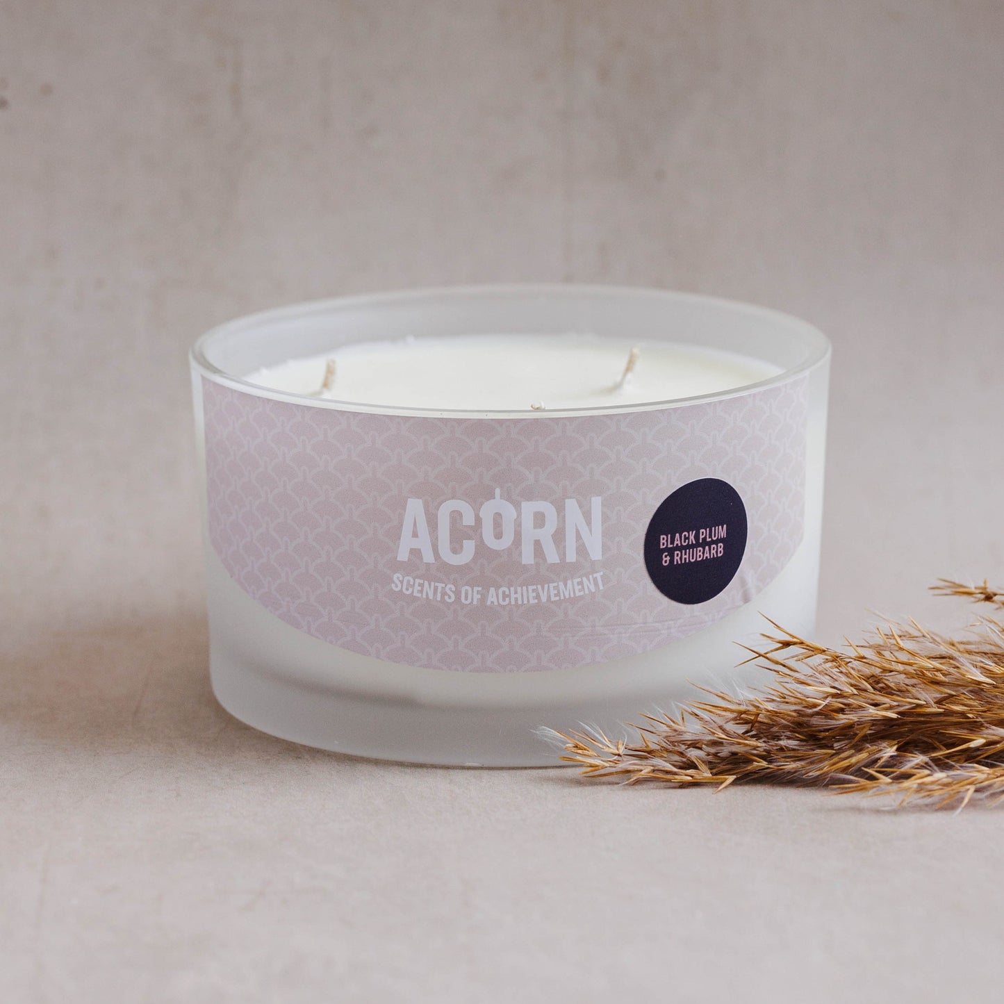Black Plum & Rhubarb - Large Candle