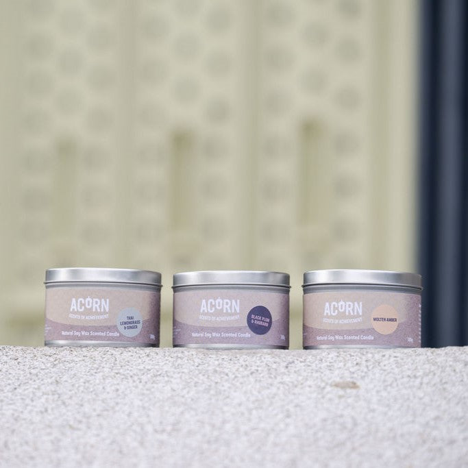 Black Plum & Rhubarb - Soy Candle Tin