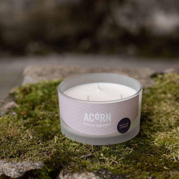Black Plum & Rhubarb - Large Candle