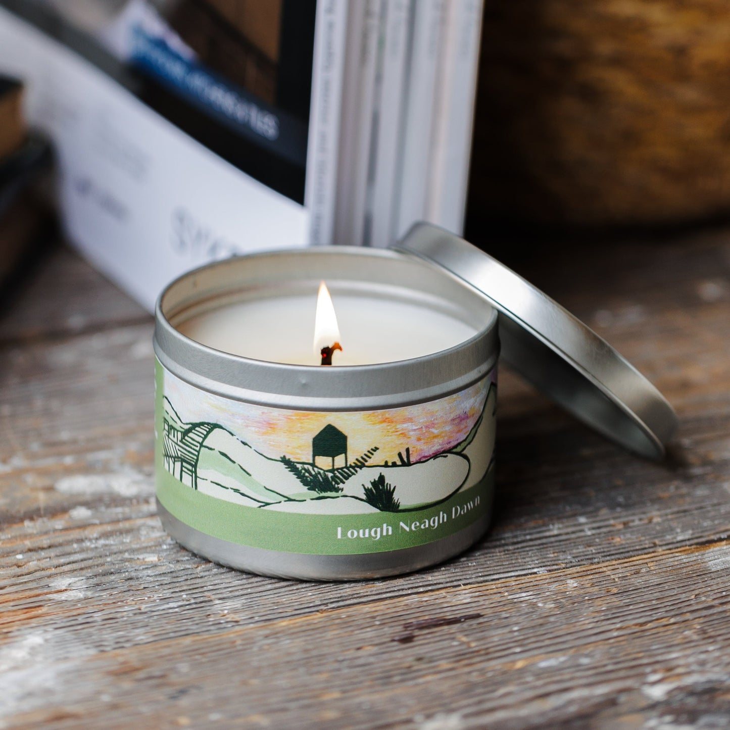 Lough Neagh Dawn Soy Candle Tin