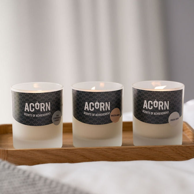 Thai Lemongrass and Ginger scented soy wax candle in a jar