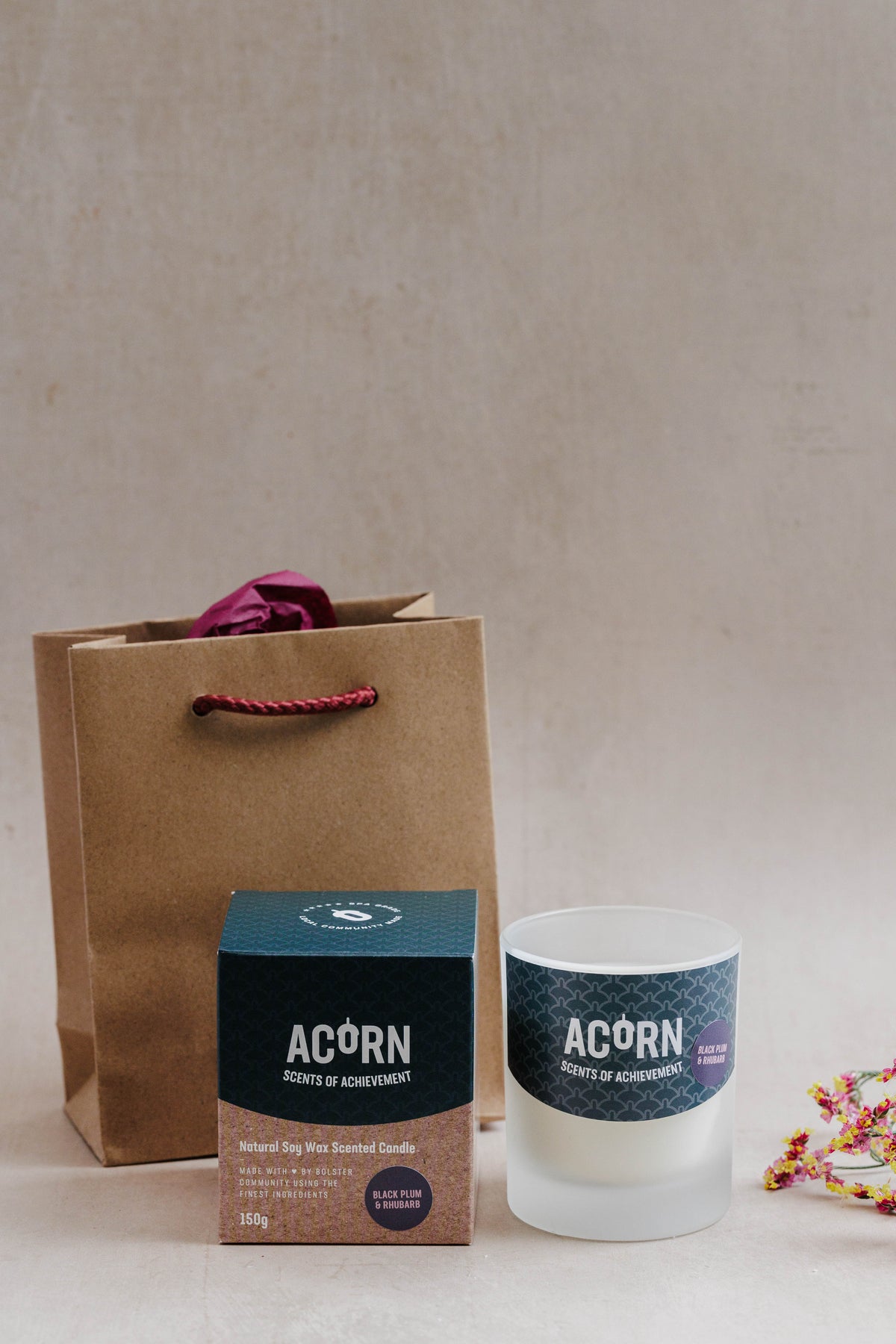 Acorn Jar Candle Gift Bag