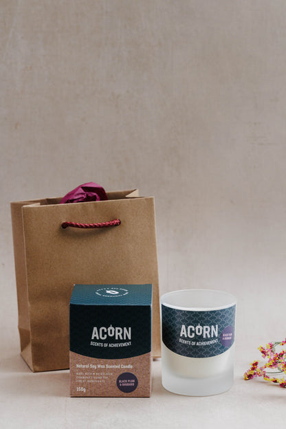 Acorn Jar Candle Gift Bag