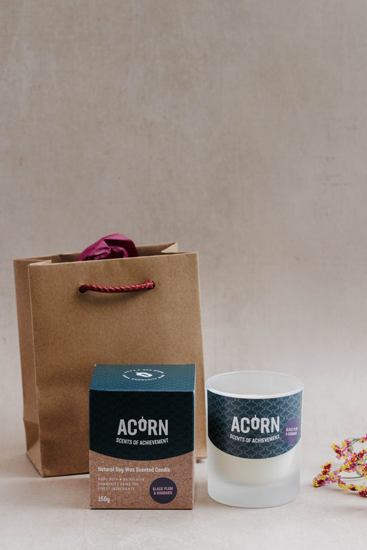 Acorn Jar Candle Gift Bag